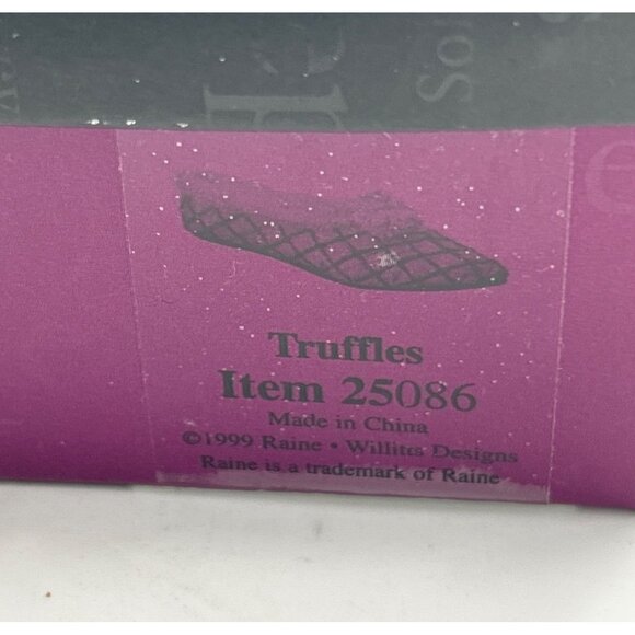 Just the Right Shoe 1999 Truffles Figurine Flats Pink JTRS Raine 25086 Vtg - Picture 5 of 5